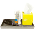 Load image into Gallery viewer, Home Basics Plastic Metallic Vanity Tray, Champagne $5.00 EACH, CASE PACK OF 8
