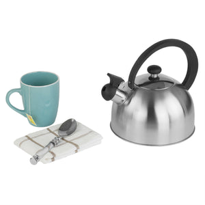 Home Basics 85 oz. Stainless Steel Tea Kettle, Silver $8.00 EACH, CASE PACK OF 12