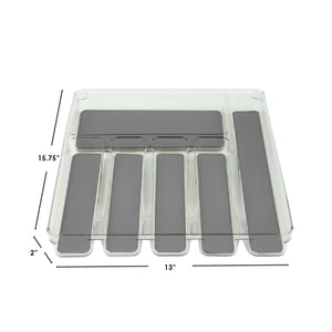 Home Basics 12" x 15" Plastic Drawer Organizer with Rubber Liner $8.00 EACH, CASE PACK OF 12