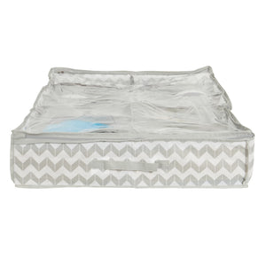 Home Basics 12 Pair Chevron Under-the-Bed Organizer $5.00 EACH, CASE PACK OF 12