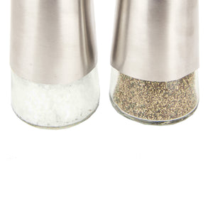 Home Basics Salt and Pepper Shakers, Silver - Silver