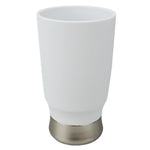 Load image into Gallery viewer, Home Basics Rubberized Plastic Tumbler with Steel Base, White $3.00 EACH, CASE PACK OF 12
