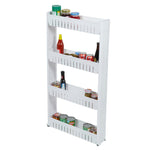 Load image into Gallery viewer, Home Basics 4 Tier Plastic Storage Tower with Wheels $15.00 EACH, CASE PACK OF 4
