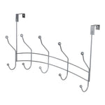 Load image into Gallery viewer, Home Basics 5 Dual Hook Over the Door Hanging Rack, Silver $5.00 EACH, CASE PACK OF 12

