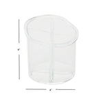 Load image into Gallery viewer, Home Basics 4 Section Small Round Plastic Cosmetic Organizer, Clear $5.00 EACH, CASE PACK OF 12
