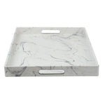 Load image into Gallery viewer, Home Basics Faux Marble Serving Tray, White $12.00 EACH, CASE PACK OF 6
