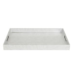Load image into Gallery viewer, Home Basics Metallic Weave Serving Tray with Cut-Out Handles, Silver $12.00 EACH, CASE PACK OF 6
