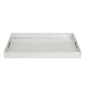 Home Basics Metallic Weave Serving Tray with Cut-Out Handles, Silver $12.00 EACH, CASE PACK OF 6