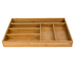 Load image into Gallery viewer, Home Basics Bamboo Cutlery Tray $15.00 EACH, CASE PACK OF 6
