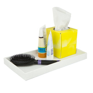 Home Basics Crocodile Plastic Vanity Tray, White $5.00 EACH, CASE PACK OF 8