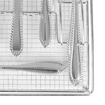 Load image into Gallery viewer, Home Basics 22 Piece Stainless Steel Flatware Entertaining Set with Cutlery Tray, Silver $12.00 EACH, CASE PACK OF 12
