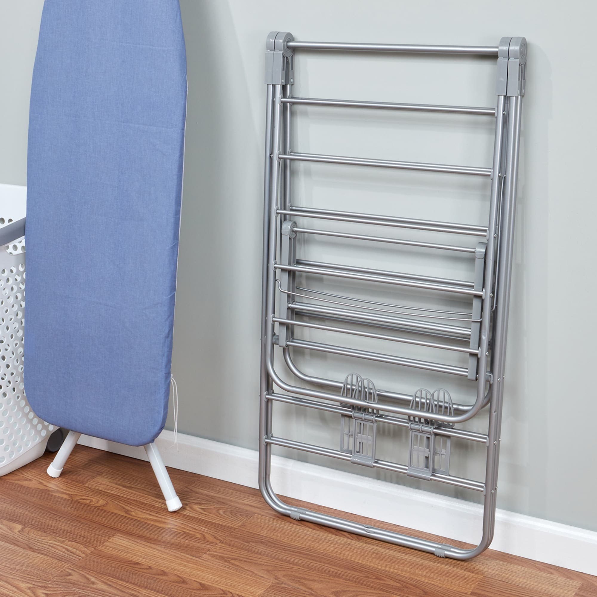 Home Basics  Folding and Collapsible Indoor and Outdoors  Clothes Drying Rack, Silver $20.00 EACH, CASE PACK OF 4
