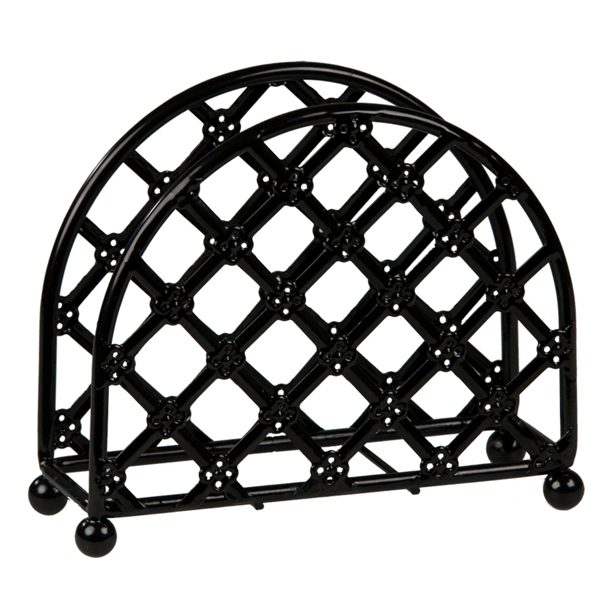 Home Basics Lattice Collection Free-Standing Napkin Holder, Black $4.00 EACH, CASE PACK OF 12