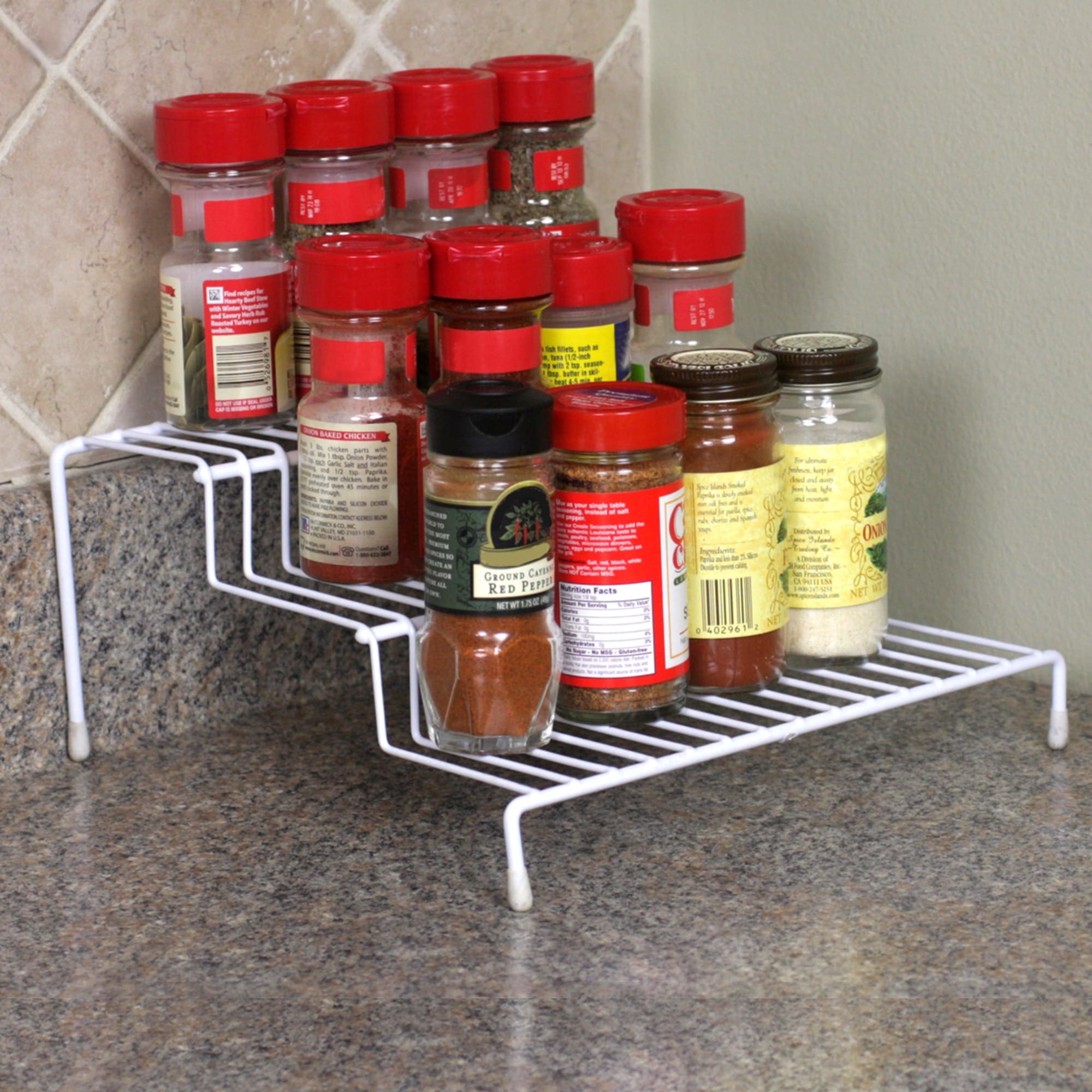 Home Basics Seasoning Rack, White $4.00 EACH, CASE PACK OF 6