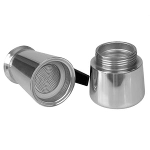Home Basics 4 Cup Demitasse Shot Stainless Steel Stovetop Espresso Maker, Silver $8.00 EACH, CASE PACK OF 12