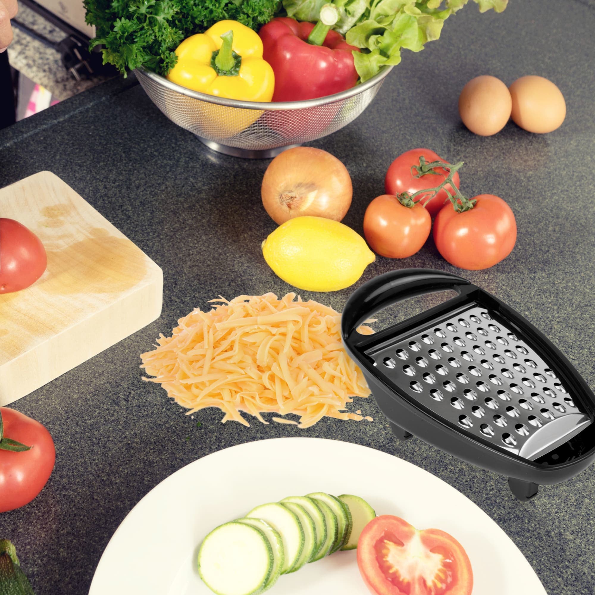 Home Basics Cheese Grater with Catch Tray $2.50 EACH, CASE PACK OF 24