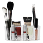 Load image into Gallery viewer, Home Basics Oval Plastic Cosmetic Organizer, Clear $2.50 EACH, CASE PACK OF 48
