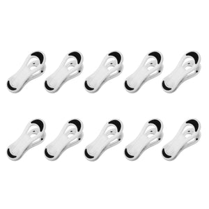 Home Basics Multi-Purpose Plastic Clips with Grip, (Pack of 10), White $2.00 EACH, CASE PACK OF 24