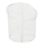 Load image into Gallery viewer, Home Basics 4 Section Small Round Plastic Cosmetic Organizer, Clear $5.00 EACH, CASE PACK OF 12
