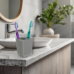 Load image into Gallery viewer, Home Basics Plastic Toothbrush Holder, Grey $3.00 EACH, CASE PACK OF 24
