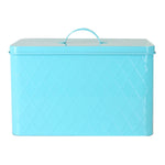 Load image into Gallery viewer, Home Basics  Tin Bread Box, Turquoise $20.00 EACH, CASE PACK OF 4
