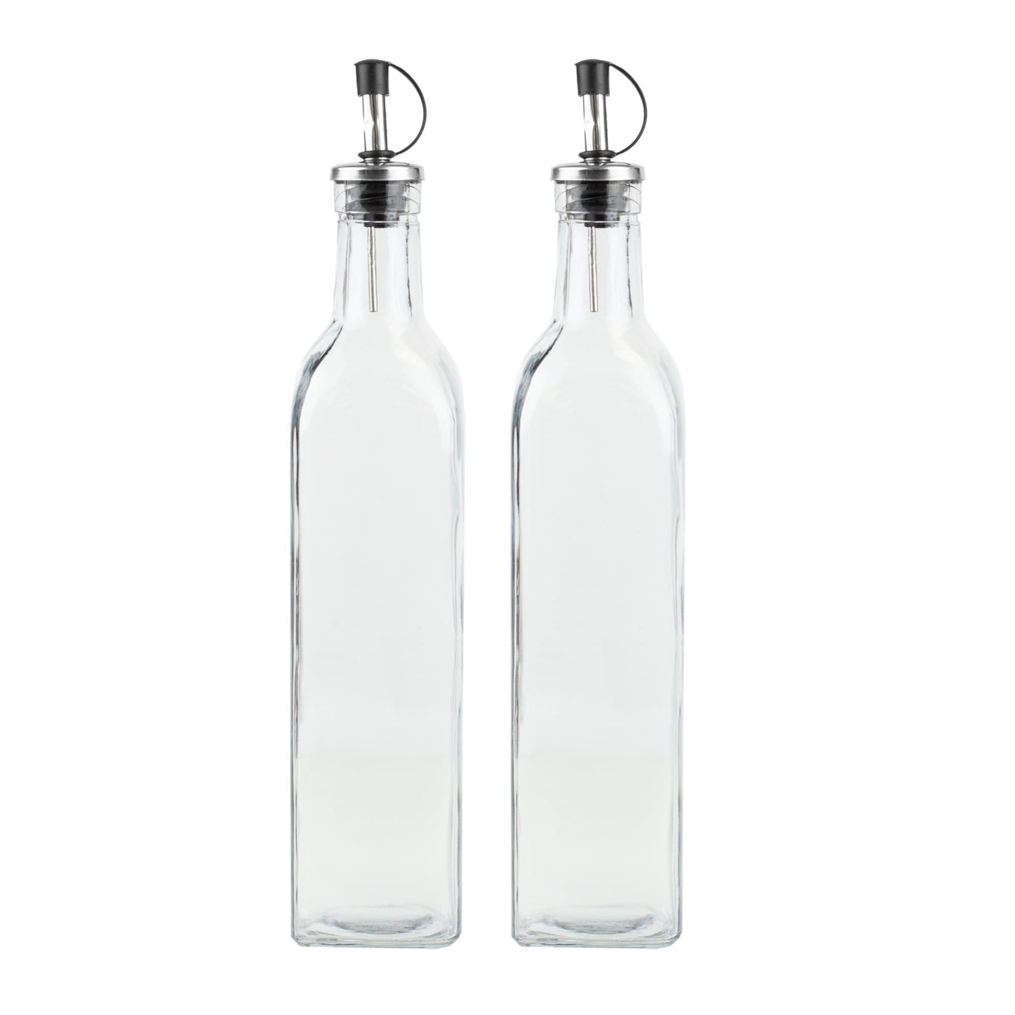 Home Basics Leak Proof Easy Pour Oil and Vinegar Bottle, (Set of 2), Clear $4.00 EACH, CASE PACK OF 12