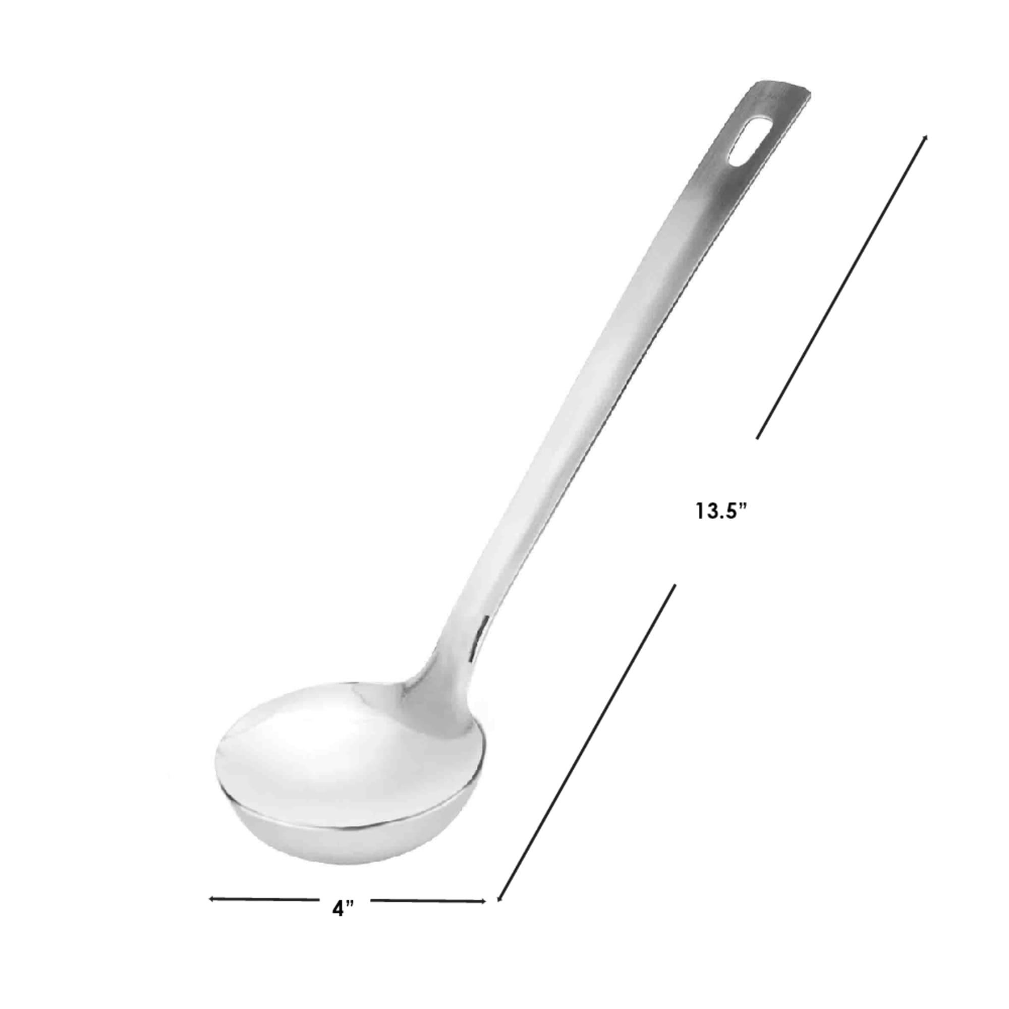 Home Basics Stainless Steel Ladle, Silver $3.00 EACH, CASE PACK OF 24
