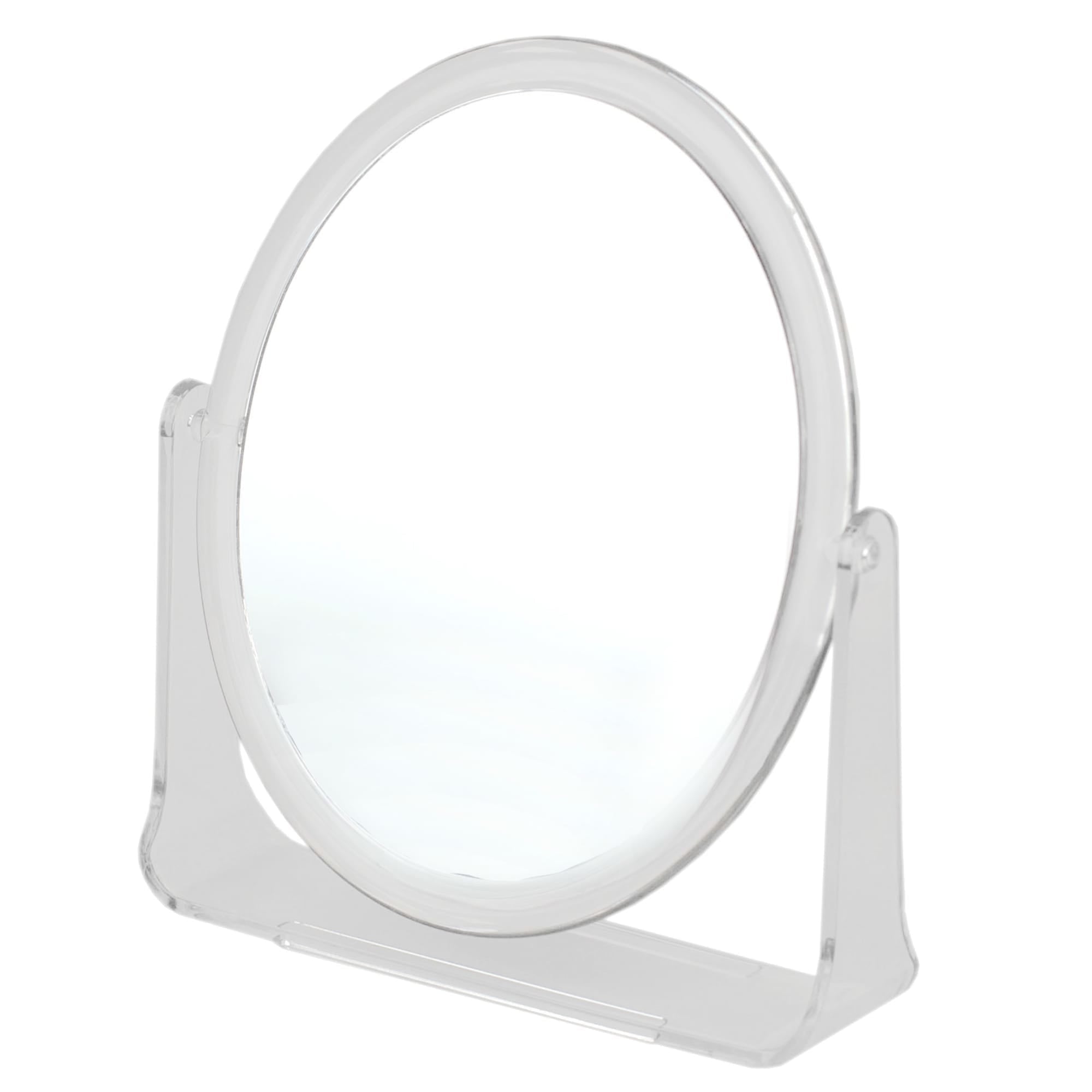 Home Basics Double Sided Tabletop and Countertop Mirror with Transparent Plastic Frame, Clear $3.00 EACH, CASE PACK OF 12