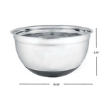 Load image into Gallery viewer, Home Basics 5 QT Stainless Steel Mixing Bowl with Anti-Skid Base $5.00 EACH, CASE PACK OF 12
