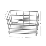Load image into Gallery viewer, Home Basics Bath Caddy Organizer, Chrome $4.00 EACH, CASE PACK OF 12
