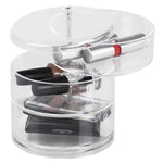 Load image into Gallery viewer, Home Basics 3 Tier Swivel Shatter-Resistant Plastic Cosmetic Organizer, Clear $5.00 EACH, CASE PACK OF 12
