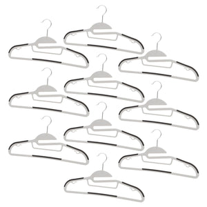 Home Basics Plastic Non-Slip Hanger, (Pack of 10), Gray $5.00 EACH, CASE PACK OF 12