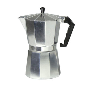 Home Basics 12 Cup Demitasse  Shot Aluminum Stovetop Espresso Maker, Grey $15.00 EACH, CASE PACK OF 12