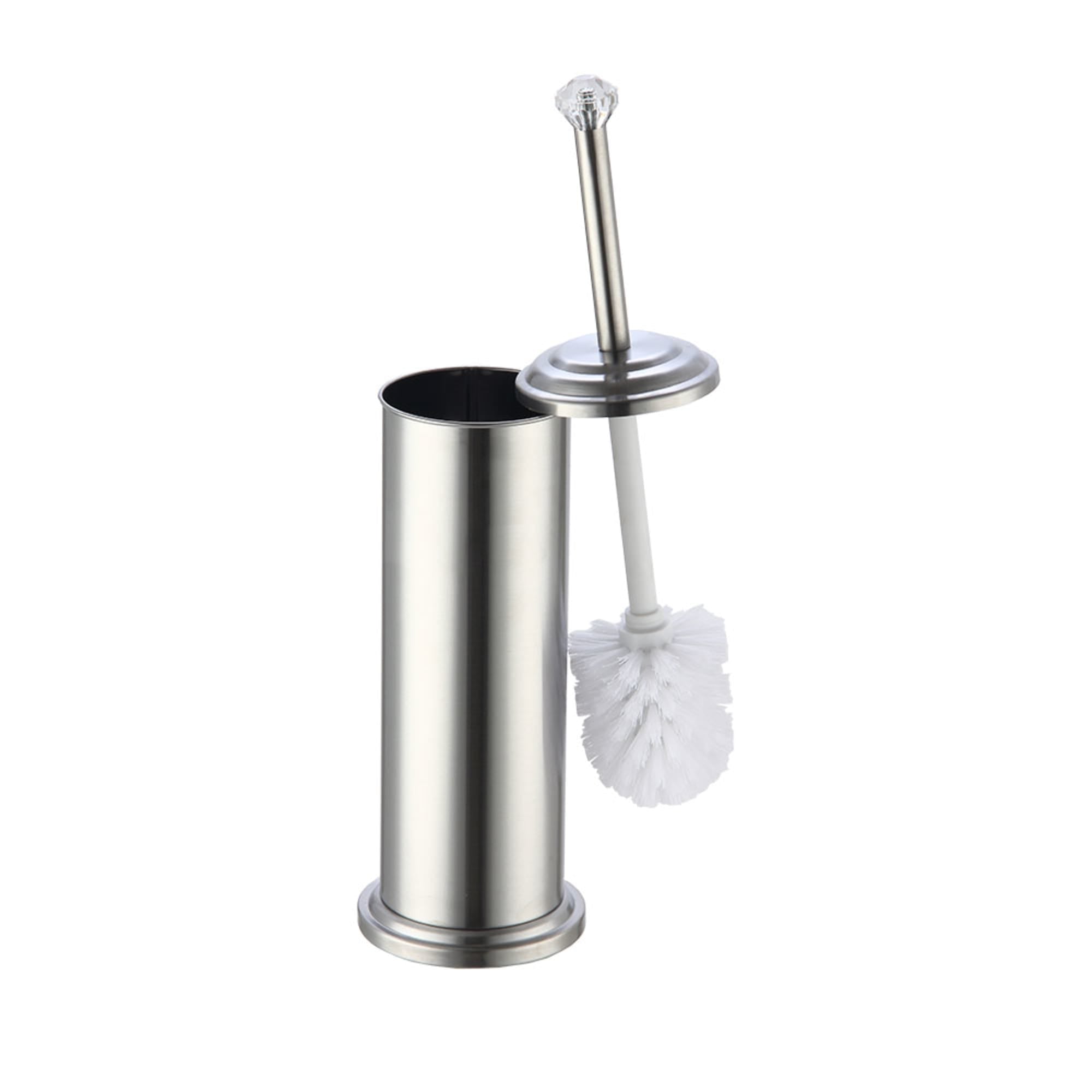 Home Basics Stainless Steel Toilet Brush Holder with Diamond Top $6.00 EACH, CASE PACK OF 12