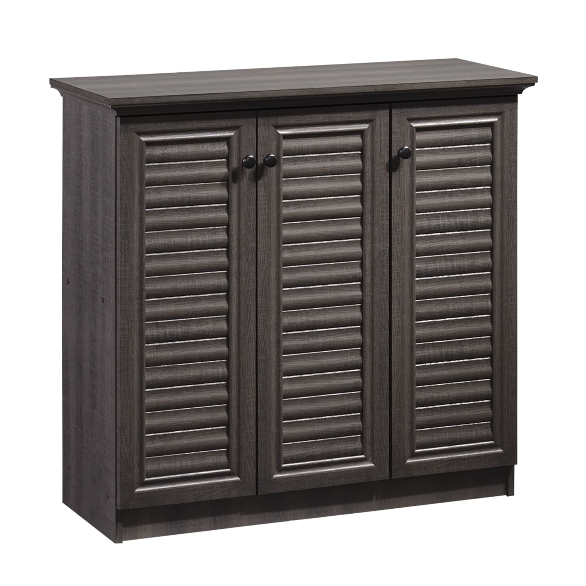 Home Basics 4 Tier Wide Shoe Cabinet with Louvered Doors, Ash $125.00 EACH, CASE PACK OF 1