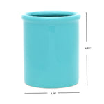 Load image into Gallery viewer, Home Basics Glazed Ceramic Utensil Crock, Turquoise $6.00 EACH, CASE PACK OF 6
