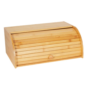 Home Basics Roll Top Slatted Bamboo Bread Box, Natural $20.00 EACH, CASE PACK OF 6