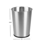 Load image into Gallery viewer, Home Basics Open Top 8 Lt Stainless Steel Waste Bin, (9.5&quot; x 10.25&quot;), Silver $6.00 EACH, CASE PACK OF 12
