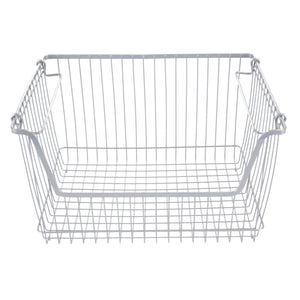 Home Basics Large Powder Coated Steel Wire Storage Basket, Grey $8.00 EACH, CASE PACK OF 12