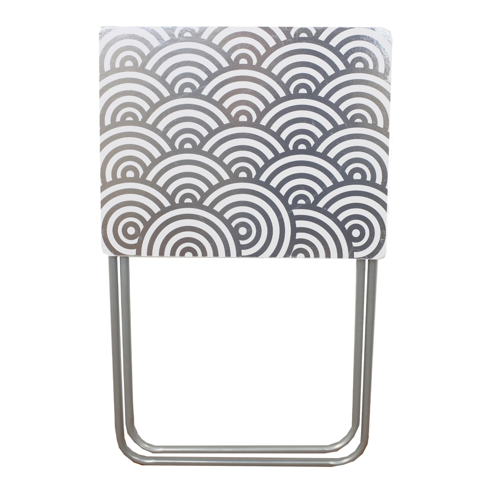 Home Basics Metallic Multi-Purpose Foldable Table, Silver $15.00 EACH, CASE PACK OF 6