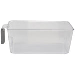 Load image into Gallery viewer, Home Basics Small  Pull-Out Plastic Storage Bin with Soft Grip Handle, Clear $3.00 EACH, CASE PACK OF 12

