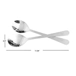 Load image into Gallery viewer, Home Basics 2 Piece Stainless Steel Salad Serving Set with Hammered Finish Handles, Silver $3.00 EACH, CASE PACK OF 12
