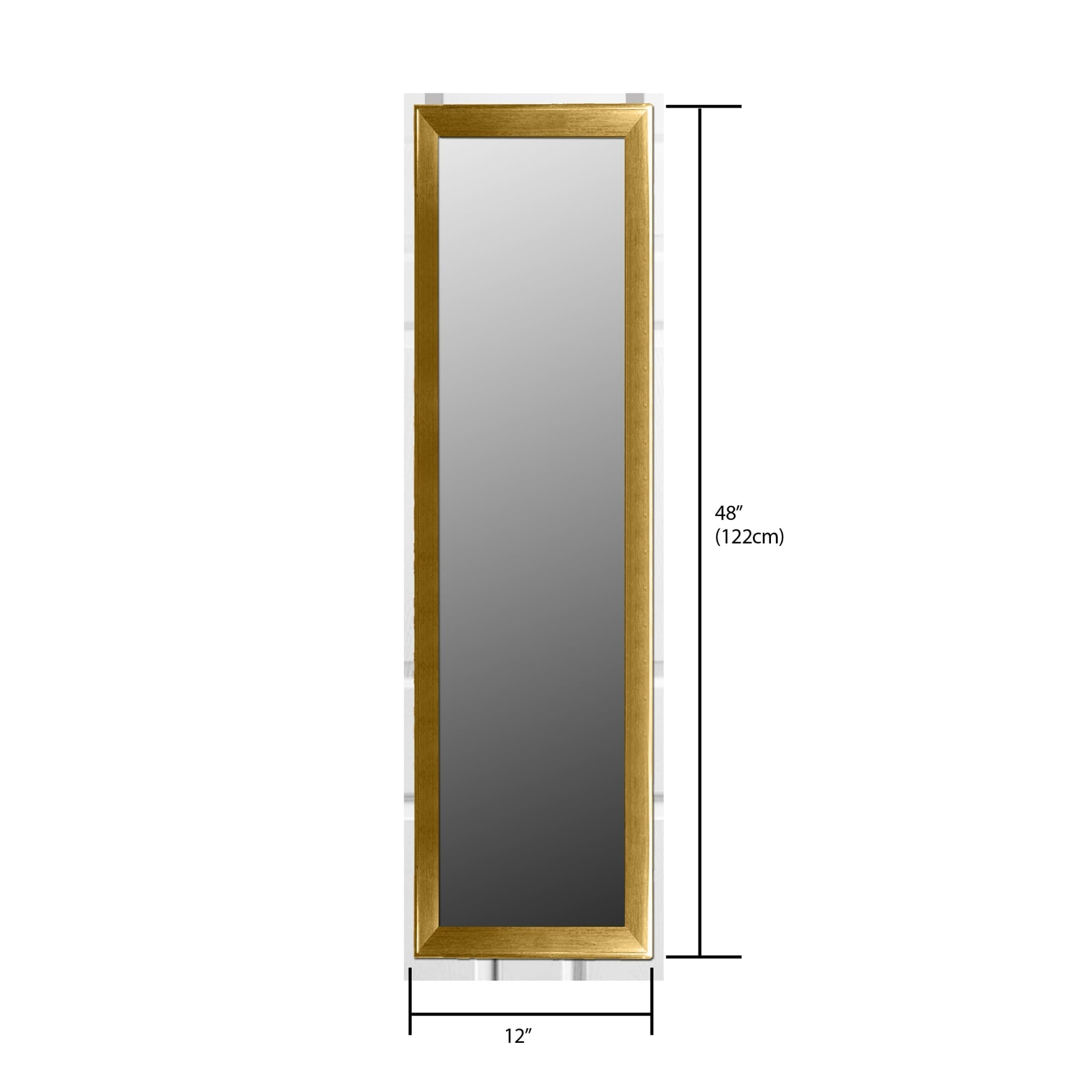 Home Basics Over The Door Mirror, Gold $12.00 EACH, CASE PACK OF 6