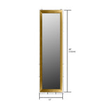 Load image into Gallery viewer, Home Basics Over The Door Mirror, Gold $12.00 EACH, CASE PACK OF 6
