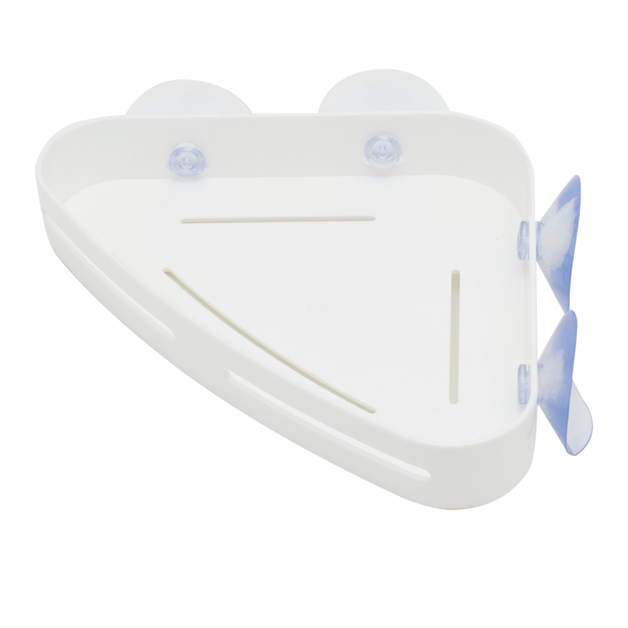 Home Basics Serenity Small Corner Bath Caddy with Suction $2.00 EACH, CASE PACK OF 24