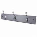 Load image into Gallery viewer, Home Basics 3 Double Hook Wall Mounted Hanging Rack, Grey $8.00 EACH, CASE PACK OF 12
