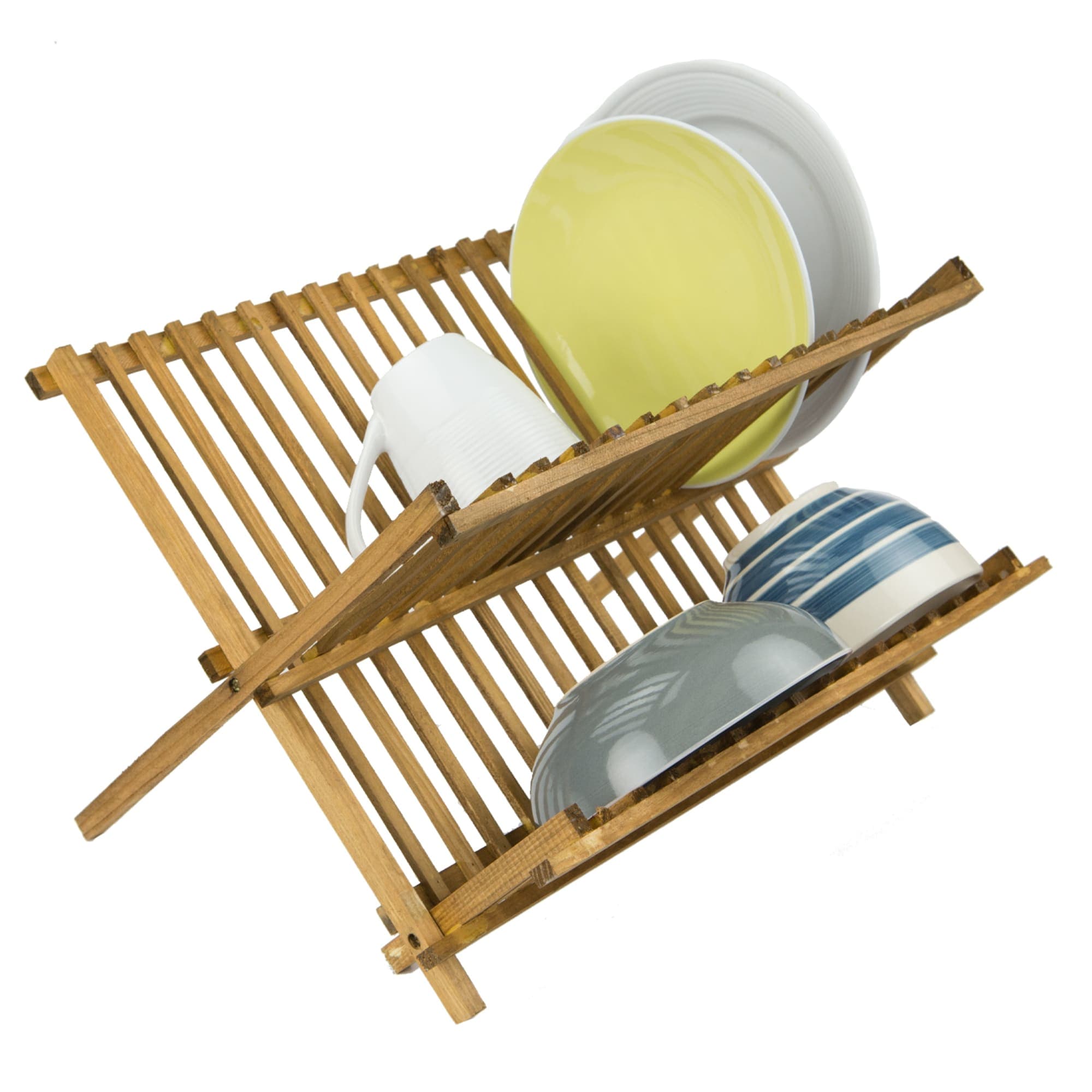 Home Basics Rustic Collection Pine Folding Dish Rack $5.00 EACH, CASE PACK OF 6