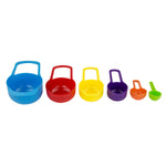 Load image into Gallery viewer, Home Basics 6 Piece Plastic Measuring Cup Set, Multi-Colored $2.00 EACH, CASE PACK OF 24
