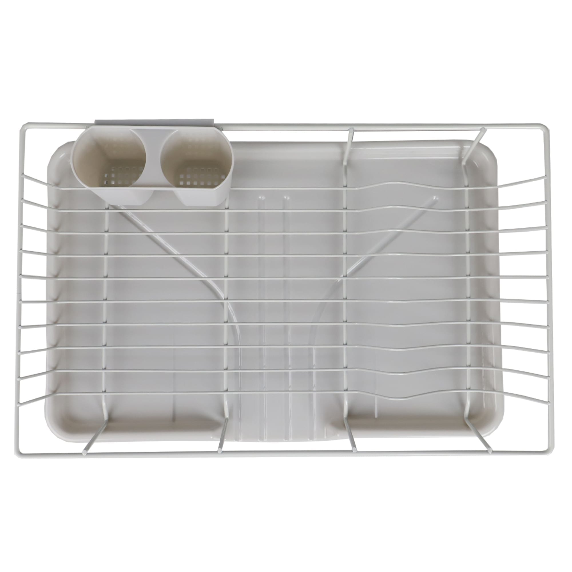 Home Basics 3 Piece Dish Drainer, Silver $10.00 EACH, CASE PACK OF 6