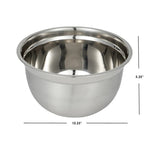 Load image into Gallery viewer, Home Basics 5 QT Stainless Steel Beveled Anti-Skid Mixing Bowl, Silver $5.00 EACH, CASE PACK OF 24
